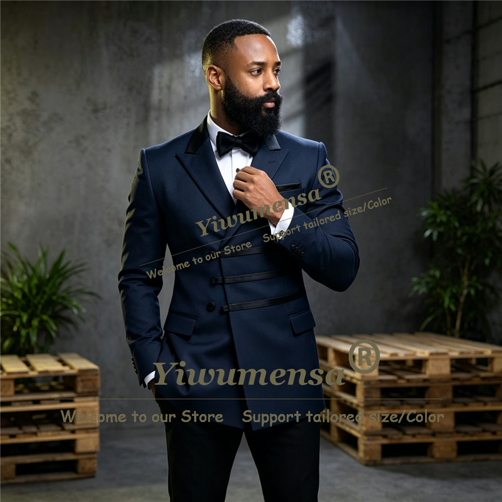 Young Men Formal Wear - Elegant Groom Wedding Tuxedo Suit Unique