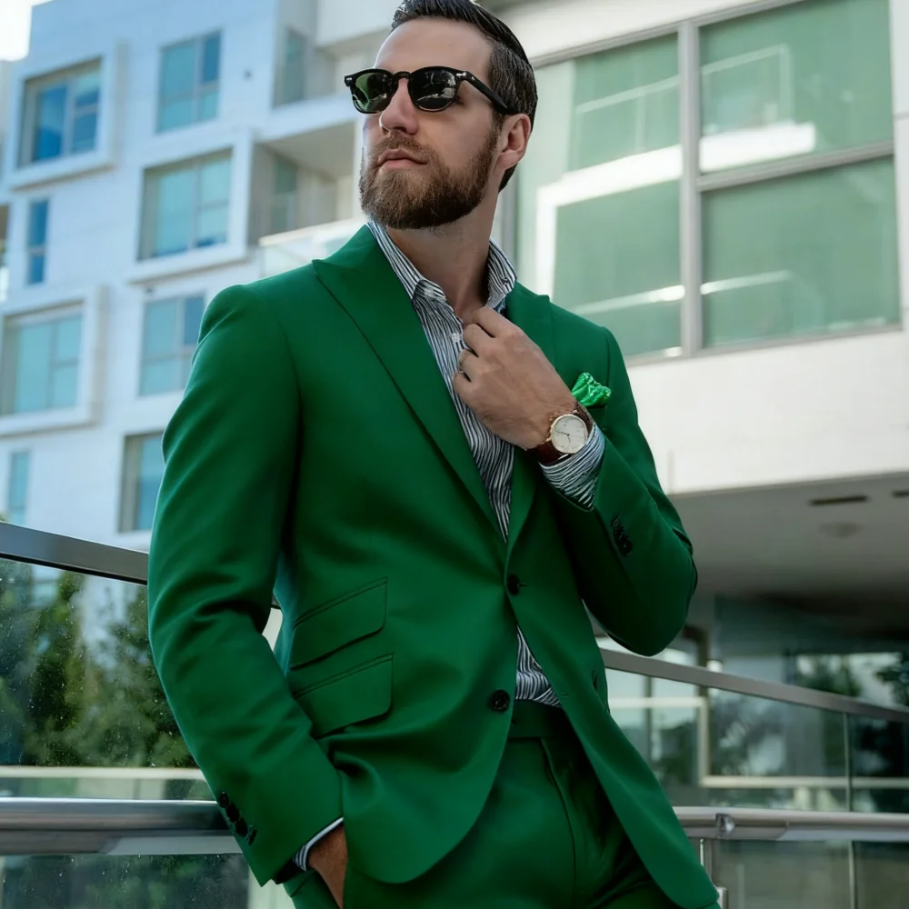 Blue Suit Men's Custom-Fit Ter - Men Formal Wear Blue 评论和价格