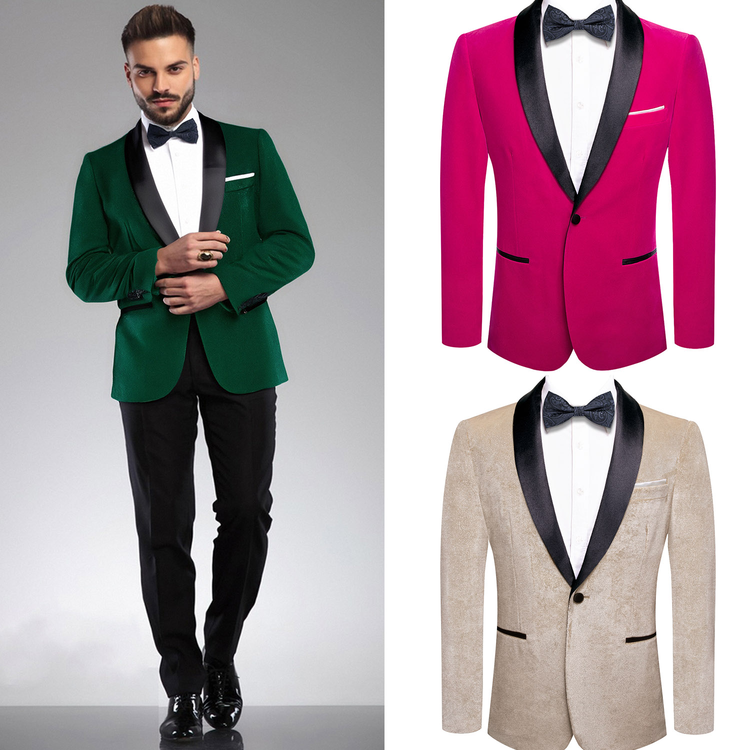 Single Breasted Pattern (Witho - Men Formal Wear Without Suit 评论和价格