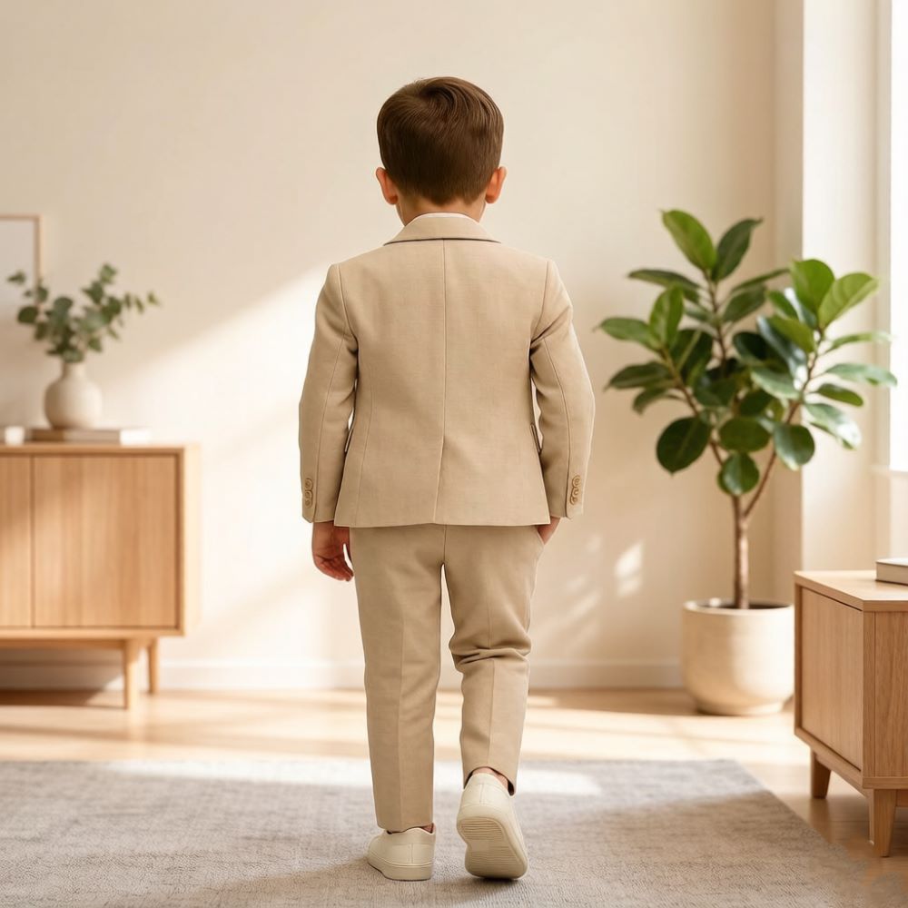 Mens Beige 3 Pieces Kids Boys  - Formal Wear For Men Kids 评论和价格