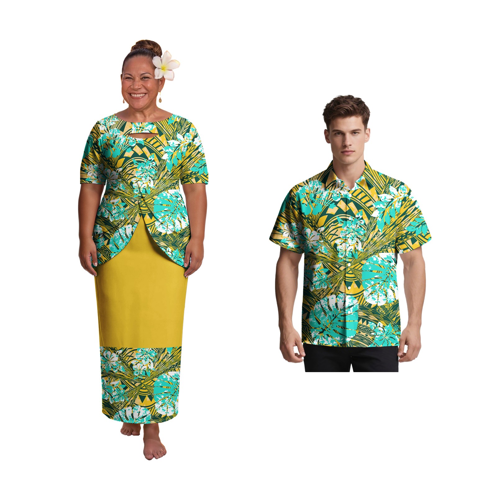 Beach Samoan Puletasi Elegant  - Men'S Hawaiian Formal Wear 评论和价格