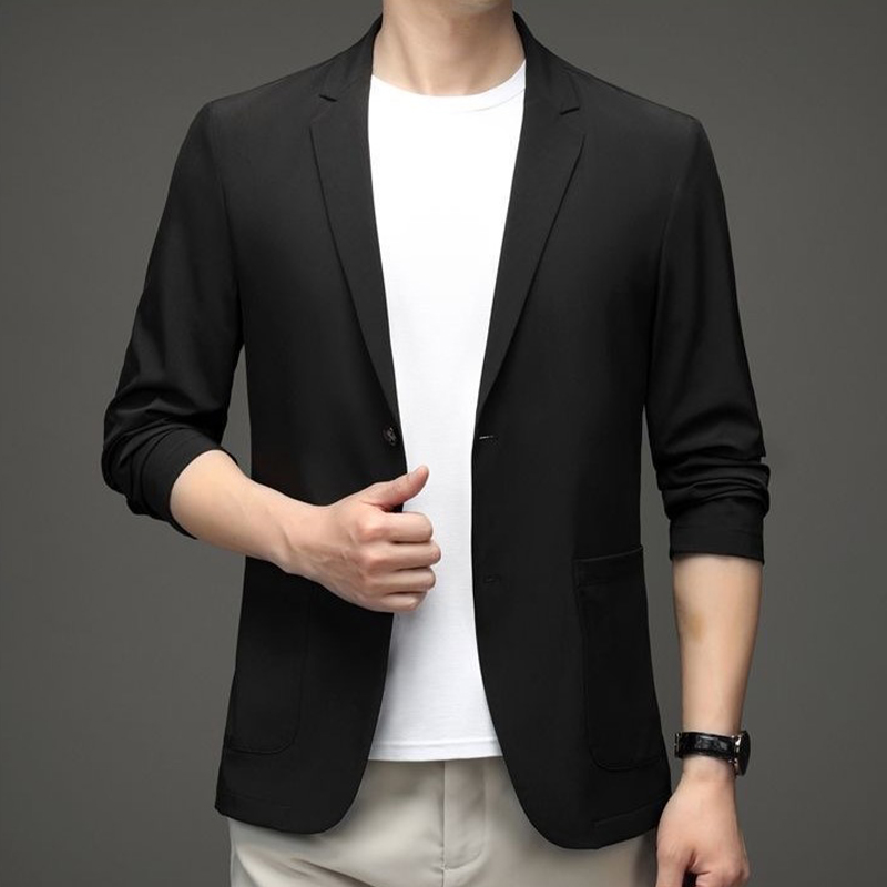 Autumn Men Simple Black Suit J - Men'S Gothic Formal Wear 评论和价格