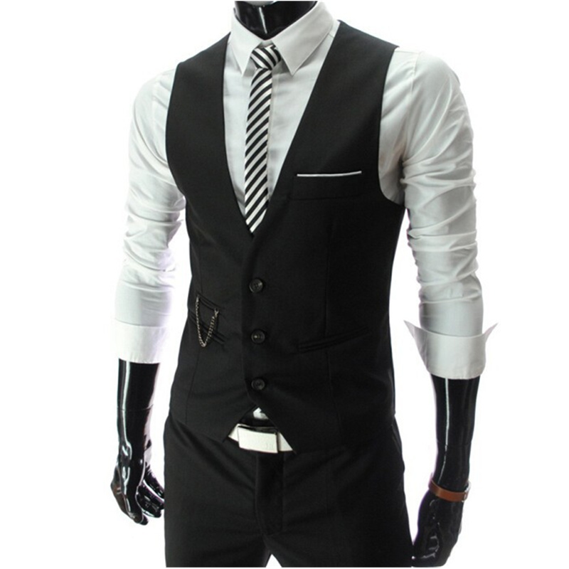 2026 New Grey Dress Vests Slim - Young Men Formal Wear 评论和价格