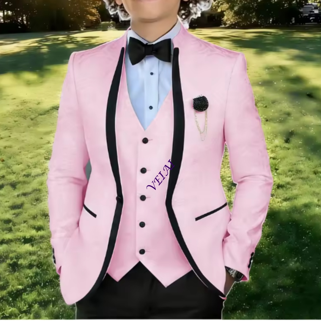 White Jacquard Suit For Boy Ki - Formal Wear For Men Kids 评论和价格