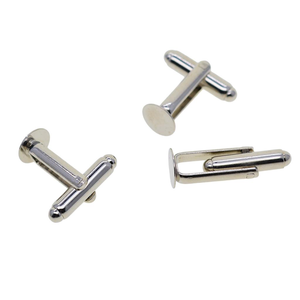 Cuff Links 8mm Silver Brass Se - Cufflinks Silver Set 评论和价格