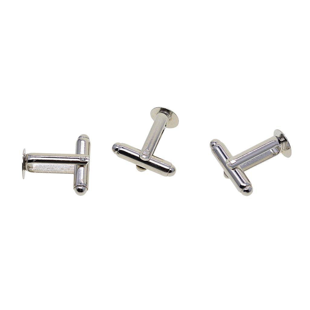 Cuff Links 8mm Silver Brass Se - Cufflinks Silver Set 评论和价格