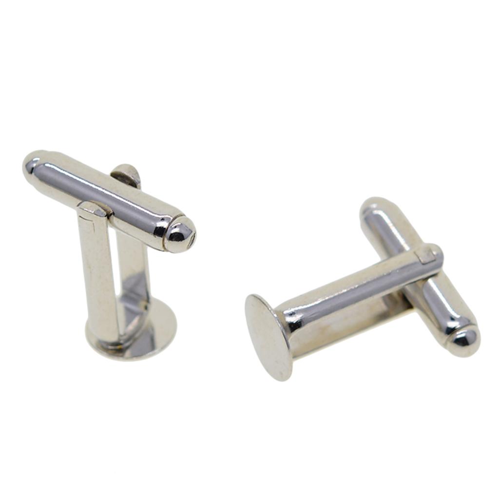 Cuff Links 8mm Silver Brass Se - Cufflinks Silver Set 评论和价格